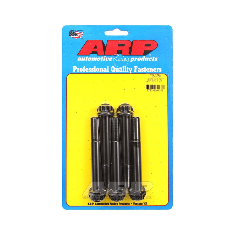 Set de șuruburi și piulițe universale ARP 1/2-20 – Black Oxyde, 12 capete x 5 - ARP-726-3750 - 726-3750 - 3666618199245